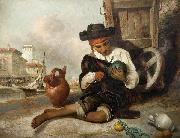 William Knight Keeling Melon Seller oil